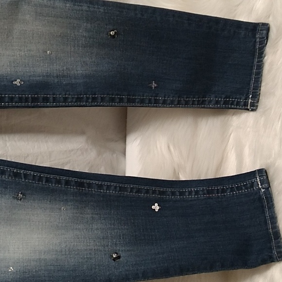 RARE! NWT Miss Me Signature Skinny Sequined Decorated Jeans Sz.31/30 - Picture 3 of 16